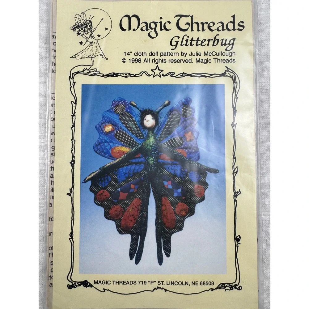 Lot 4 Magic Threads & Artist Cloth Doll Sewing Patterns Mermaids Fantasy Art